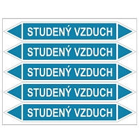 Značení potrubí, studený vzduch